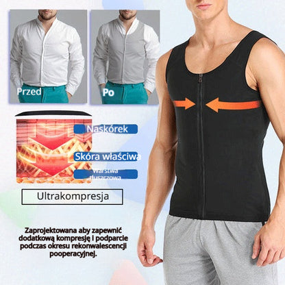 【S-4XL】💪Męska kamizelka modelująca do treningu, intensywne pocenie 🔥, szybkie spalanie tłuszczu ⚡