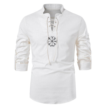 🌿Nowa zniżka 43% off 🍃🌿2025 Wiosenna nowość Męska luźna i oddychająca koszula z bawełny i lnu--3914084