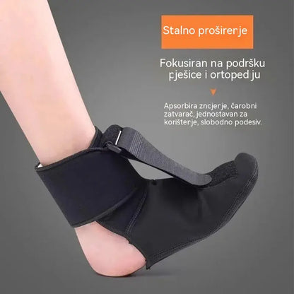 [Pakiranje od 2] Ortoze za spuštanje stopala i plantarni fasciitis – Podesiva potpora za gležanj, ispravlja inverziju/everziju, elastična traka i neklizajući potplat