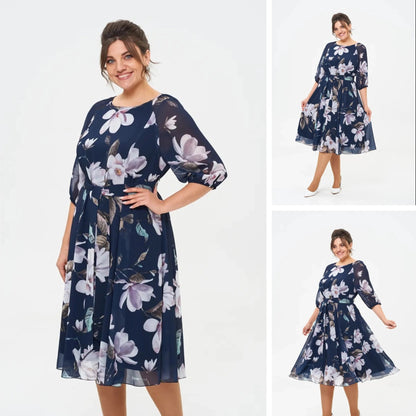 【🥇Best Seller】💥👗【S-5XL】2025 Wiosna Nowa Sukienka z nadrukiem 3924228