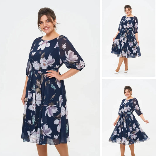 【🥇Best Seller】💥👗【S-5XL】2025 Wiosna Nowa Sukienka z nadrukiem 3924228