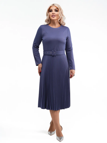 Oferta ograniczona czasowo ✨【S-5XL】👗 Wiosna 2026 Nowa modna i elegancka plisowana sukienka wysokiej jakości w jednolitym kolorze