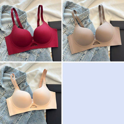 💃💟【53 sztuki】Biustonosz push-up dla małych piersi, zapobiegający opadaniu, z miseczkami bocznymi, bezszwowy