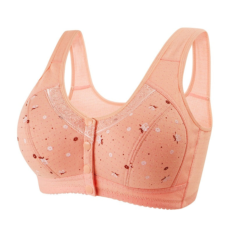 💟【Kup 1, dostajesz 1 gratis】💌【Waga 45-100 kg】 Wygodny biustonosz typu kamizelka z koronką dla kobiet w średnim i starszym wieku, bez stali drucianej, w dużych rozmiarach