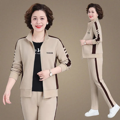 🔥50% OFF🔥【M-5XL】【Jakna + hlače】😍 Nov jesenski športni komplet za prosti čas, velika velikost