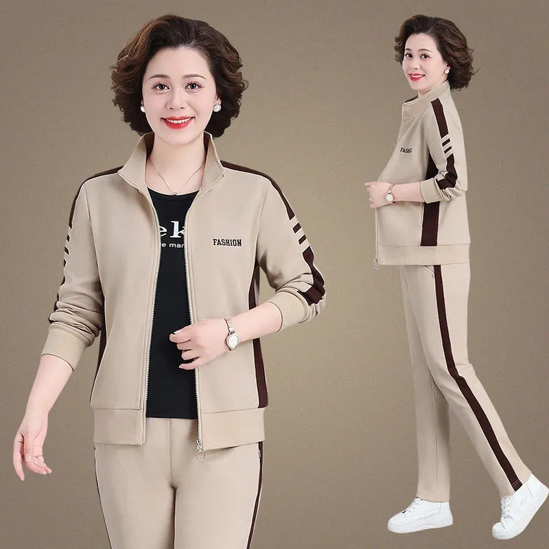 🔥50% OFF🔥【M-5XL】【Bunda + kalhoty】😍 Nový podzimní ležérní sportovní set, velká velikost