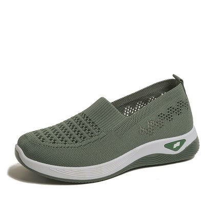 💖Oferta ograniczona czasowo🔥【35-43】🥿Nowe damskie dzianinowe, oddychające, codzienne buty, antypoślizgowe dla mam, płaskie i elastyczne.
