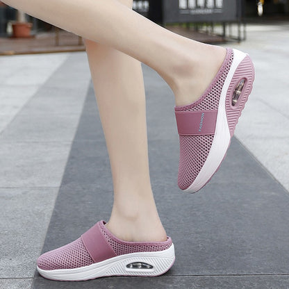 👡🛒【Nový produkt za zníženú cenu】💖🎁【Veľkosti 35-43】Tenisky z dutej sieťoviny 2026 so vzduchovým odpružením a vysokou elasticitou pre neúnavnú chôdzu