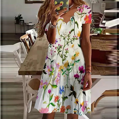 Nowa promocja na produkt - 40% zniżki [S-5XL] 🌸 Nowa wysokiej jakości koronkowa sukienka z dekoltem w serek