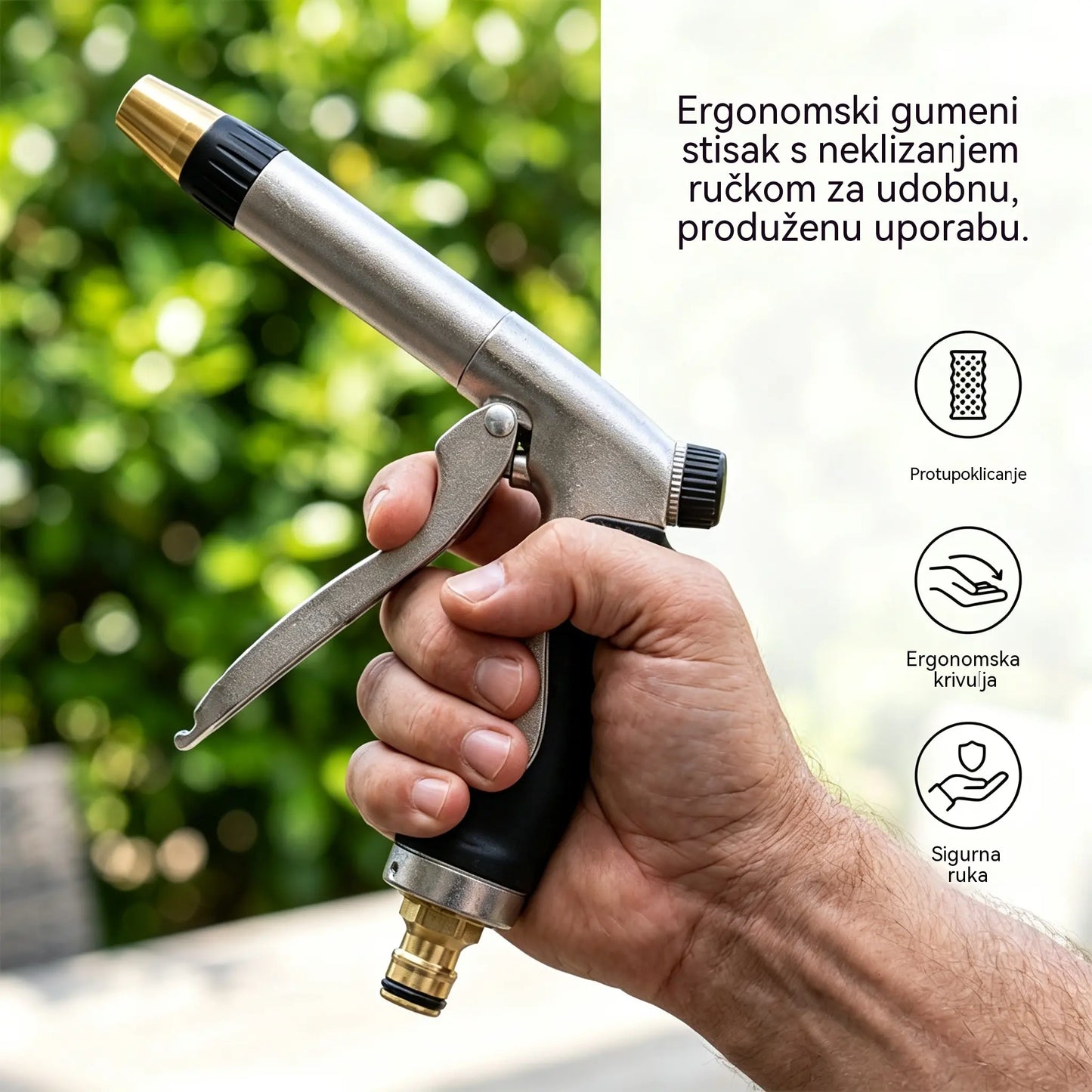 🏠💦 Visokotlačni vodeni pištolj – idealan za pranje automobila, zalijevanje vrta, čišćenje fasada i vanjskog namještaja 🌿🚘