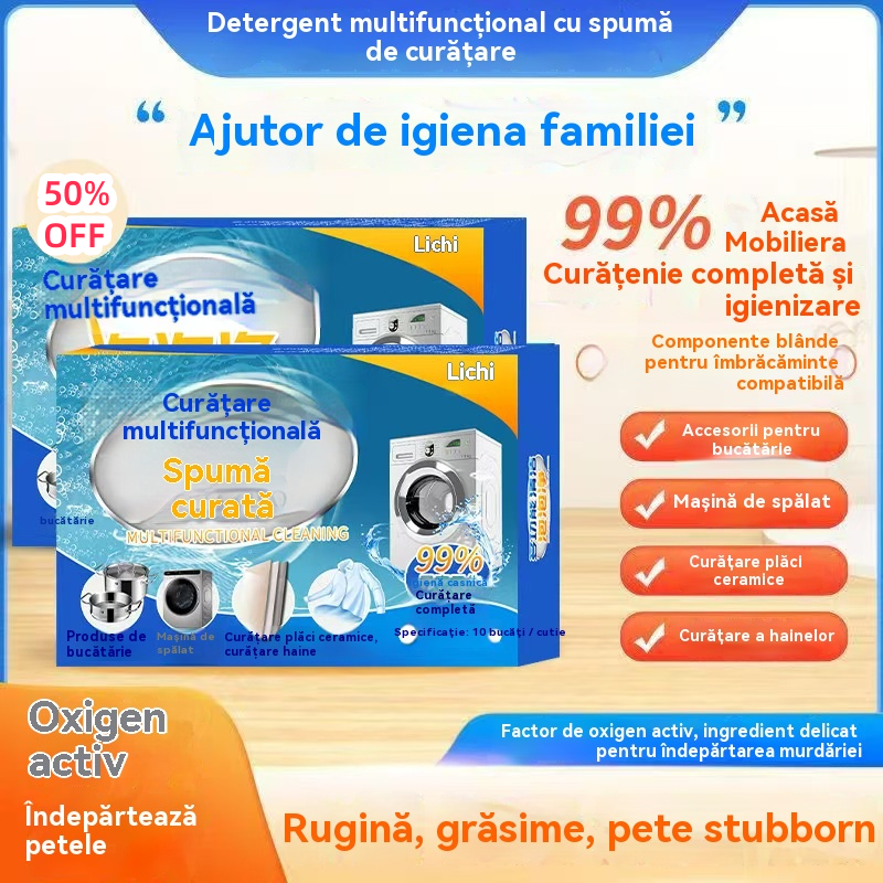🎁【Nowo opracowane】Wielofunkcyjne musujące tabletki czyszczące