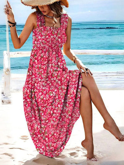 👗【S-3XL】🌈Nowa letnia sukienka z szelkami i nadrukiem 2025.🌷