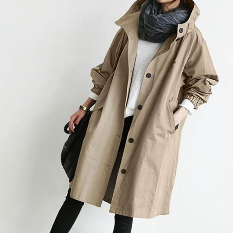 🧥 【S-5XL】 2024 nowa, jesienna, długa, swobodna wiatrówka w dużych rozmiarach, modna i elegancka-3756866