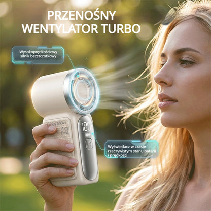 Mały przenośny wentylator o wysokiej prędkości i długim czasie pracy