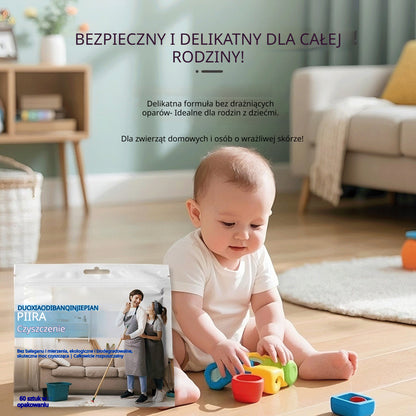 🧹✨【240 tabletek】Antybakteryjne i neutralizujące zapach wielofunkcyjne tabletki czyszczące | Odpowiednie do czyszczenia podłóg drewnianych, paneli laminowanych, płytek oraz ścian kamperów