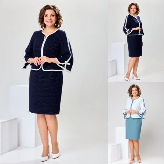 💖💖 【S-5XL】 2025 wysokiej jakości nowa modna sukienka na jesień i zimę 3864464