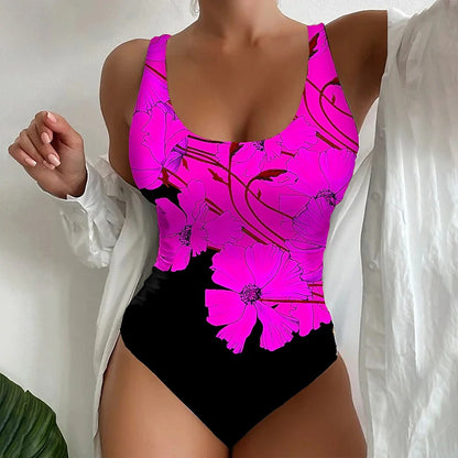 🔥【50% zniżki】👙【M~8XL】Seksowny jednoczęściowy kostium kąpielowy w paski