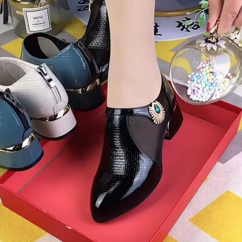 🔥👠 [Rozmiary 35-40] 🏆💖 Nowe eleganckie czółenka damskie na słupku, ażurowe, miękka skóra, lekkie i przewiewne