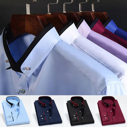 【S-4XL】 Letnie nowe męskie koszule biznesowe 2024_3613718