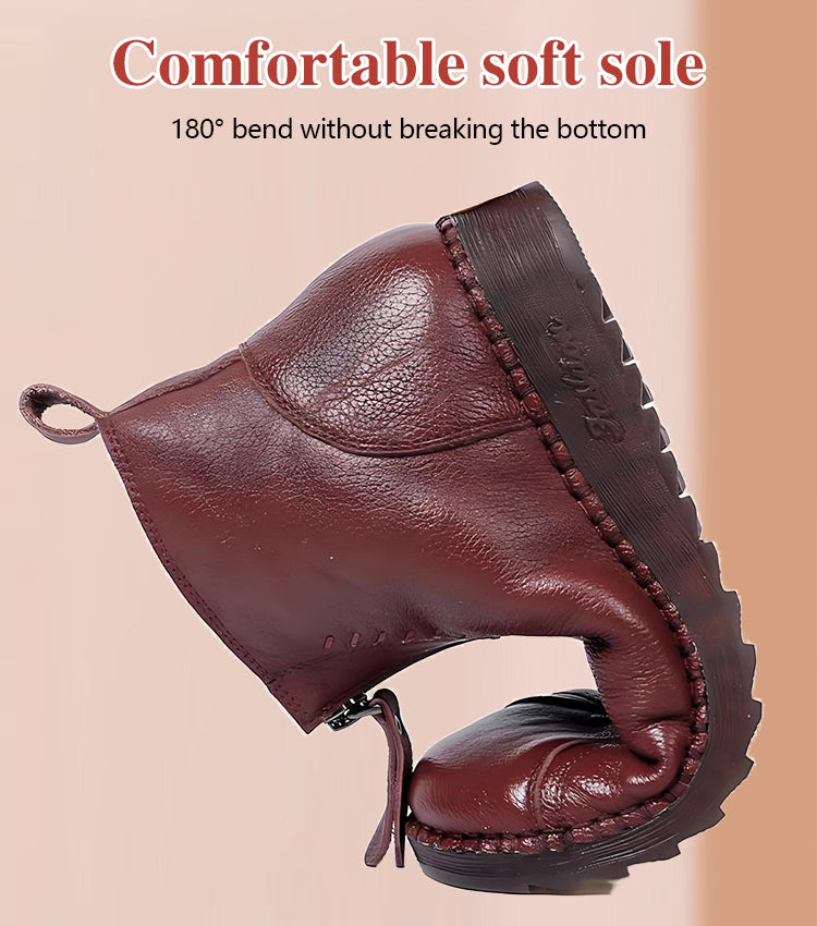 🔥【Časovno omejena razprodaja】🔥【35-42】Ženski jesensko-zimski škornji z mehkim podplatom in zadrgo, modni in udobni