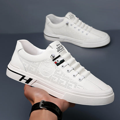 【Nowość w promocji🔥】Letnie męskie buty casual ze skóry naturalnej 2025, przewiewne z miękką podeszwą