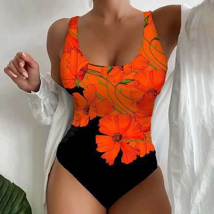🔥【50% zniżki】👙【M~8XL】Seksowny jednoczęściowy kostium kąpielowy w paski