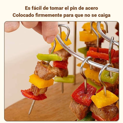 Wyjmowany ruszt do grilla, okrągły wiszący ruszt do grilla ze stali nierdzewnej