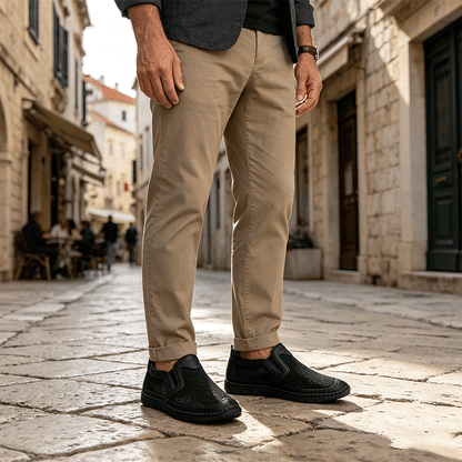 【⚡Veliko sniženje! −37 €】Moderne prozračne muške mrežaste cipele丨Slip-on丨Lagane i protuklizne