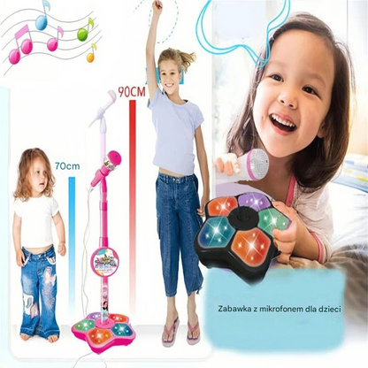 💥Zabawka mikrofon, zabawka karaoke z podświetleniem