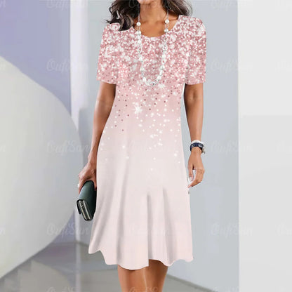 👗[Nowości letnie 42% taniej] 🔥 [S-5XL] Elegancka sukienka retro z okrągłym dekoltem