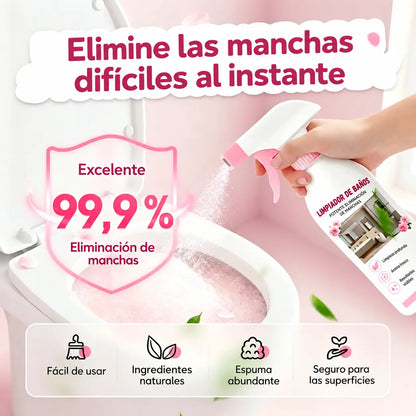 🚿✨ ¡50 % de descuento! Spray de limpieza multiusos para el baño: disuelve rápidamente la cal y los restos de jabón. 🧼💨