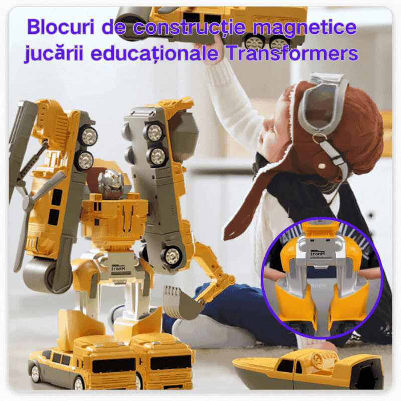 🤖【Set od 16 dijelova】Magnetski transformirajući građevinski blokovi, edukativna igračka