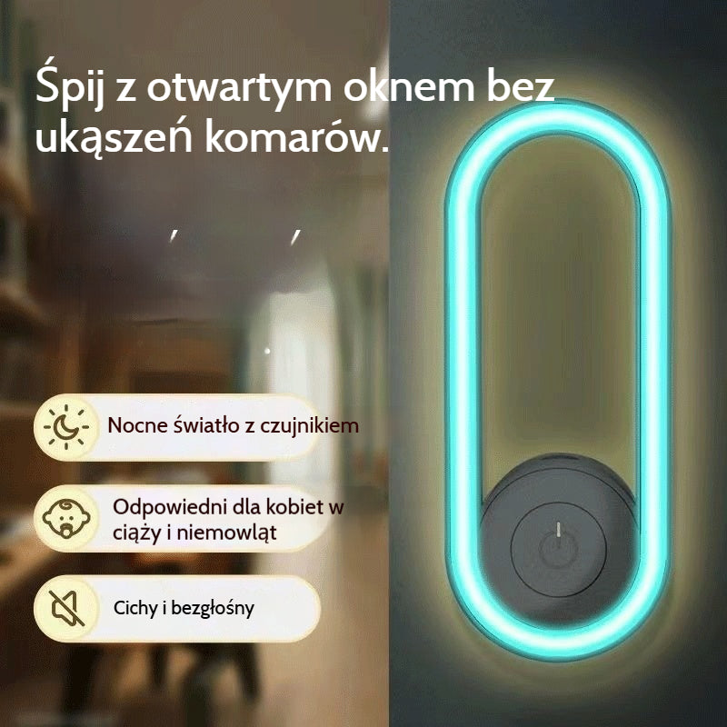 🔥50% ZNIŻKI - Ultradźwiękowy odstraszacz komarów z nocnym światłem LED