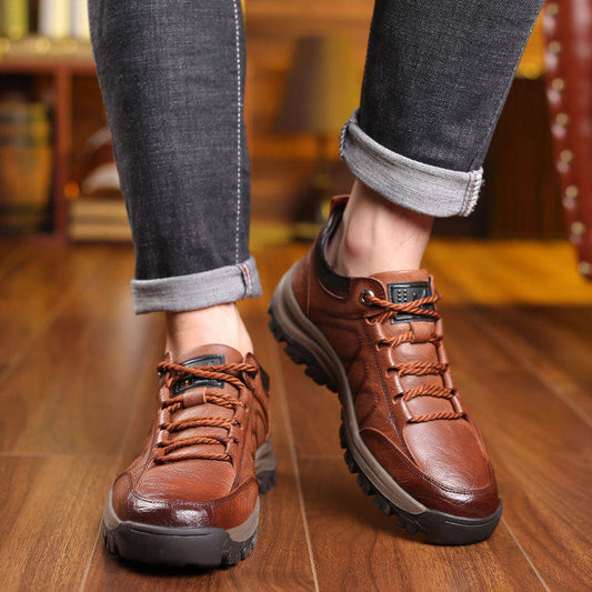 👞【39-48】2025 nowe modne męskie skórzane buty na jesień i zimę3815332