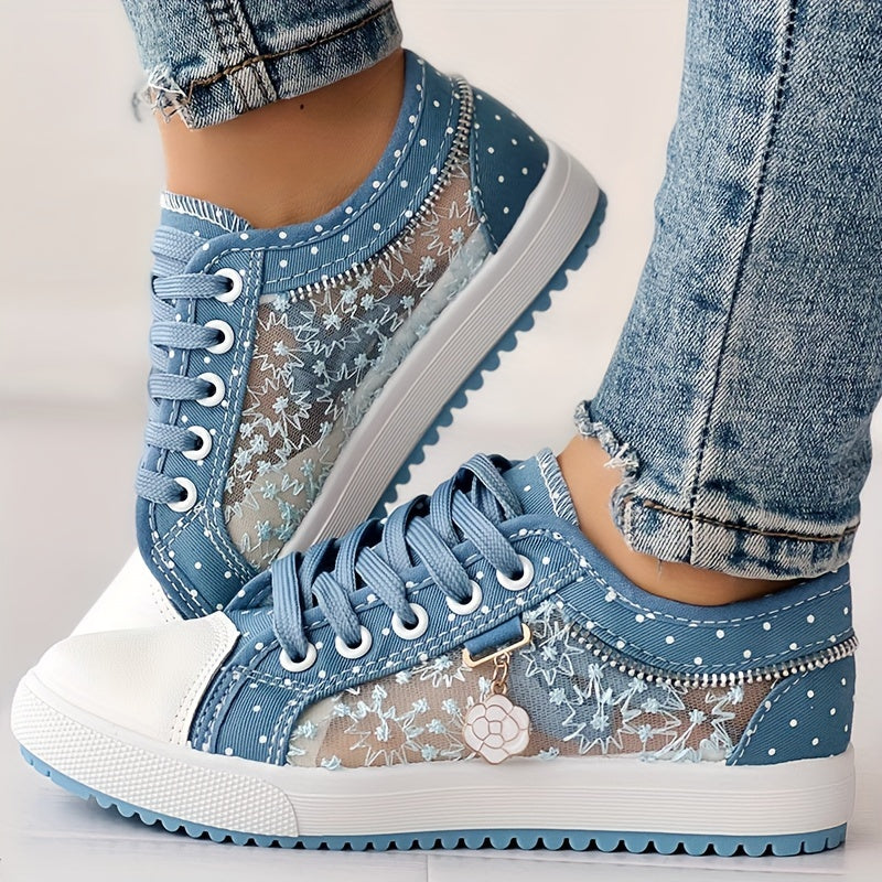 💕【35-42】2024 modne, codzienne koronkowe damskie buty, klasyczne płócienne buty 3639101