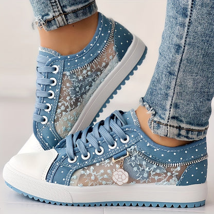 💕【35-42】2024 modne, codzienne koronkowe damskie buty, klasyczne płócienne buty 3639101