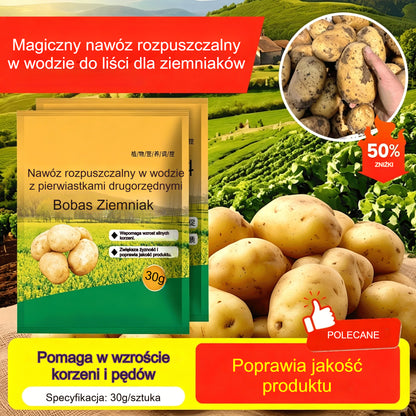 【Łącznie 10 torebek】Rozpuszczalny nawóz dolistny „Magiczny Ziemniak”｜Do ziemniaków, orzeszków ziemnych, batatów, rzodkiewek, taro i cebuli — wspomaga ukorzenianie i zwiększa plony