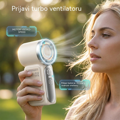 Ventilador pequeño portátil de alta velocidad y larga duración.