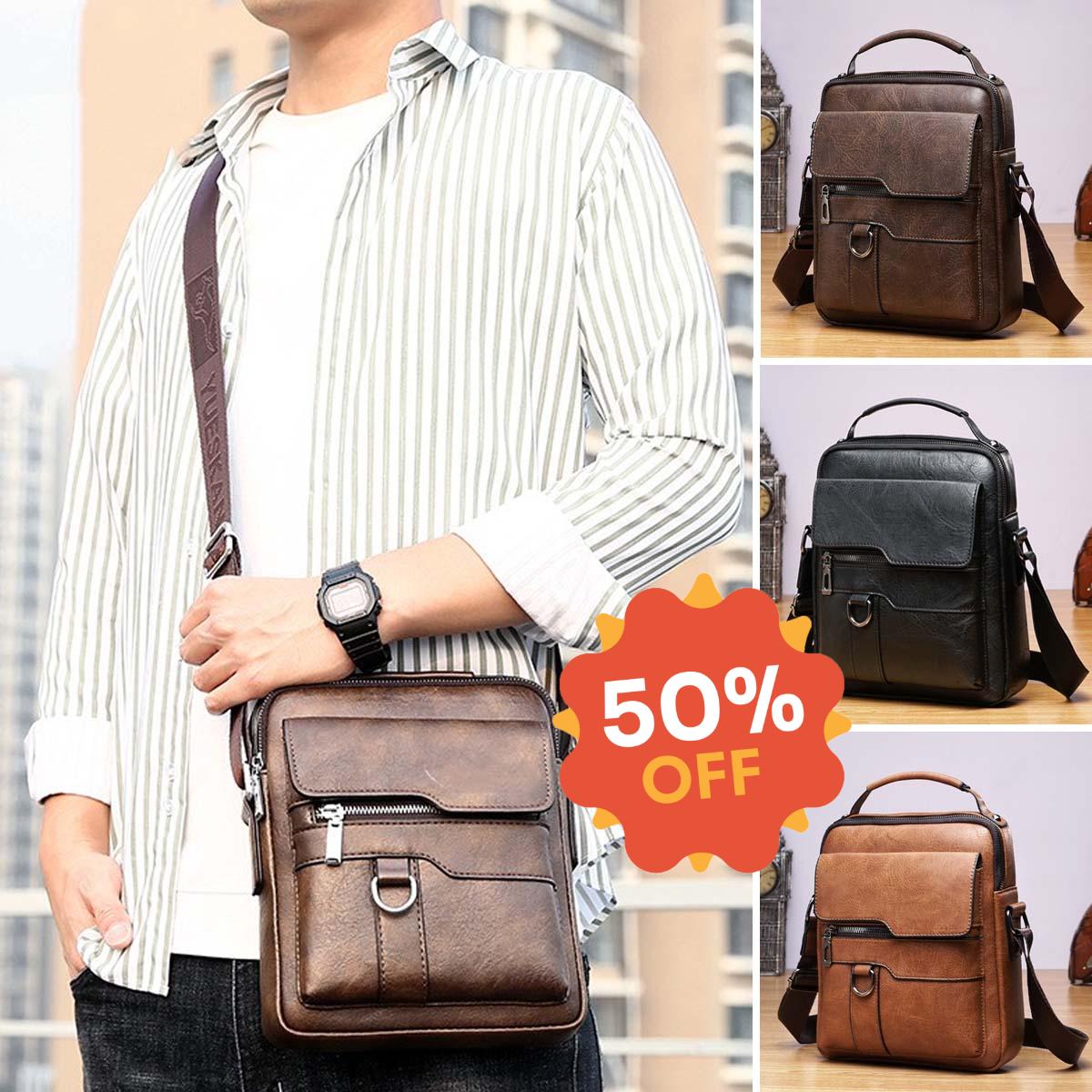 👜💥【50% RABAT!】 Torba na ramię męska – biznes i casual