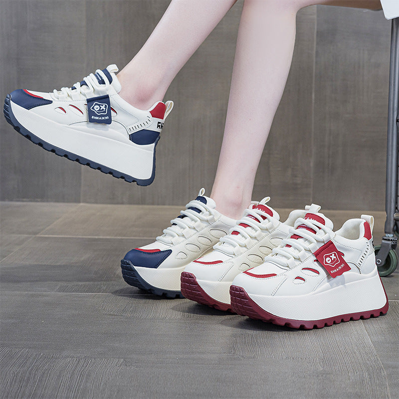 👟✨【【Gruba podeszwa 5 cm】】Casualowe sneakersy na grubej podeszwie – modne, wygodne i łatwe do stylizacji 💫