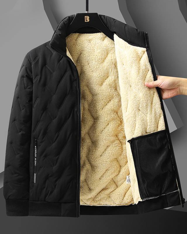 【L-7XL】 Męski płaszcz termiczny z owczej wełny 3777523