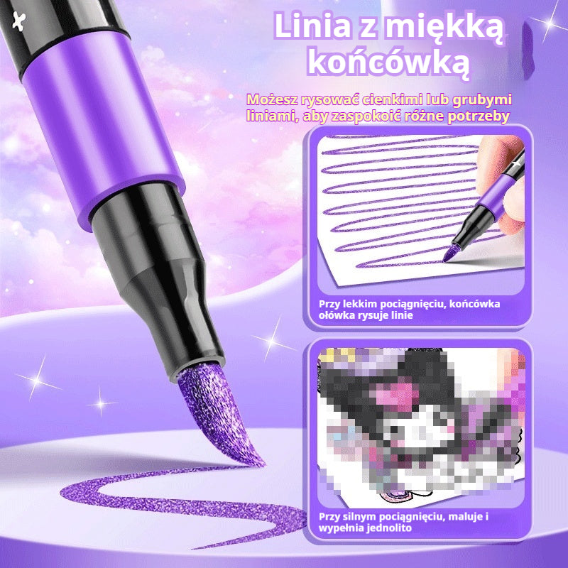 【60 colores】🔥✨️Set de iluminadores flash de doble punta