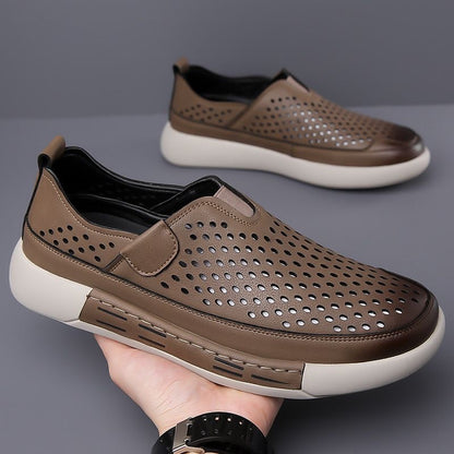 Oferta limitowana💥【39-44】Letnie męskie buty skórzane z miękką podeszwą