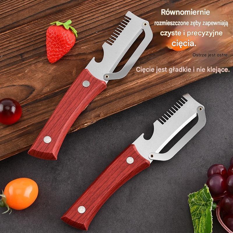 ✅ Kup jeden, a drugi dostaniesz gratis (2 produkty) 🧅🔪 3-w-1 wielofunkcyjny obierak kuchenny: obieraj, kroj i otwieraj słoiki! 🔥