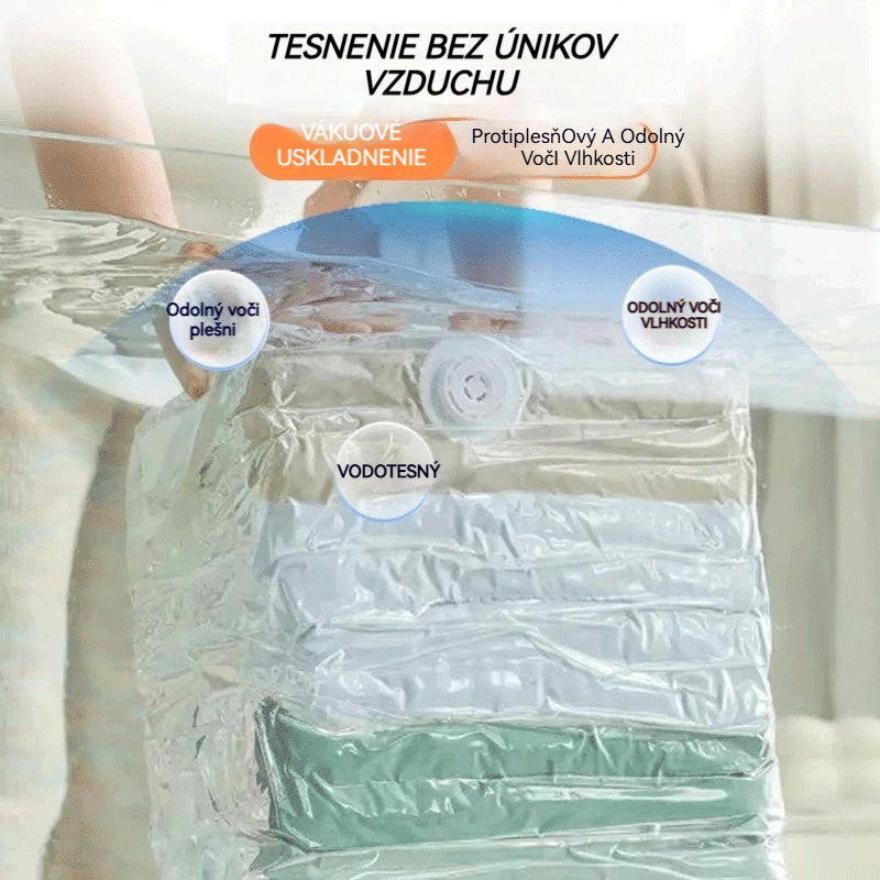 ✨🗃️ 5 kusov za iba 27 € 💨 Veľká kompresovateľná vákuová taška: nevyžaduje pumpu, tesná, ideálne šetrí miesto v dome aj v kufri ✈️