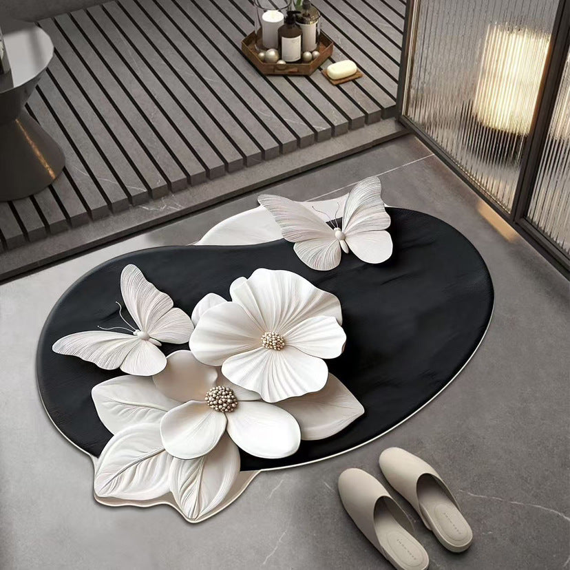 🔥【50% OFF】🔥HLUBOKÁ SLEVA💕[30*40cm+ 40*60cm]Savá protiskluzová podložka s realistickým 3D vzorem -