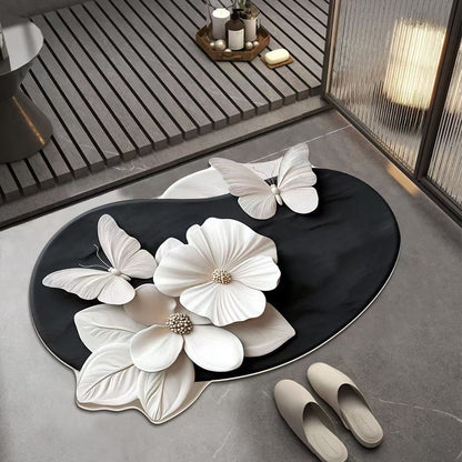 🔥【50% OFF】🔥HLUBOKÁ SLEVA💕[30*40cm+ 40*60cm]Savá protiskluzová podložka s realistickým 3D vzorem -