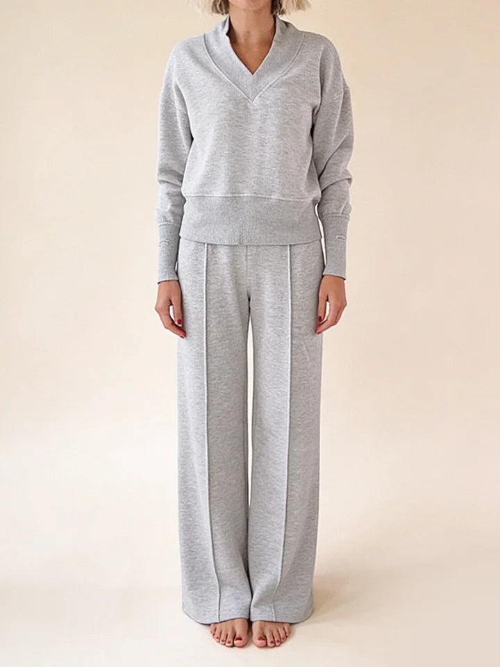 🥰📢📢50% popust!!! 【M-5XL】Ženski komplet 2026 | Pleteni dvodelni komplet z dolgimi rokavi ✨