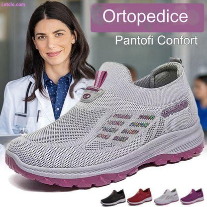 🔥Gorąca wyprzedaż - 49% ZNIŻKI🔥-【36-41】Damskie antypoślizgowe ortopedyczne buty sportowe z podparciem łuku