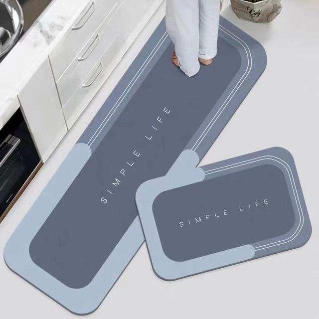 🛒👉【2pcs】Minimalistička prostirka za pod/vrata u kuhinji za ulaz, otporna na mrlje i neklizajuća